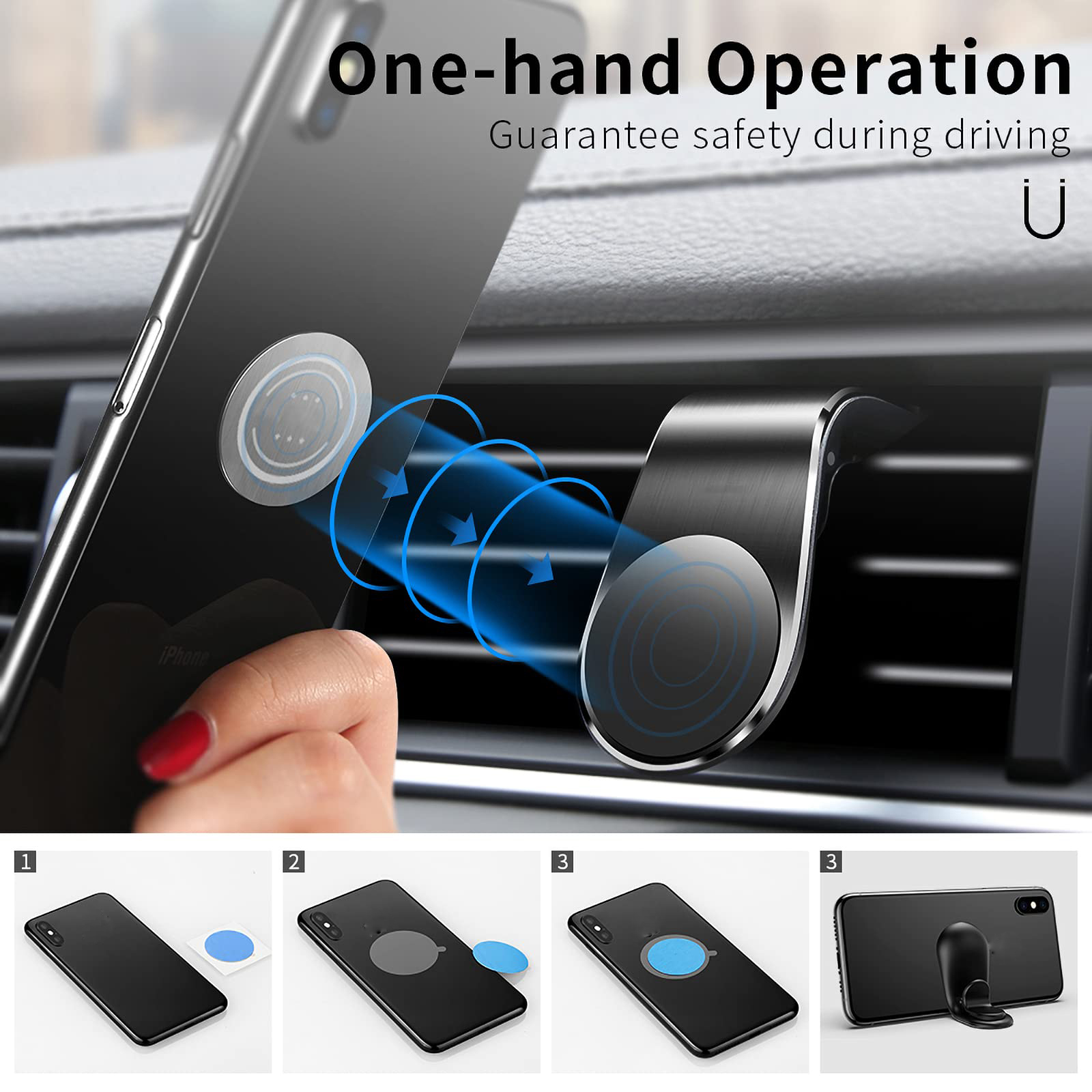 Car Accessories Tablet Holder - Magnetic Car Phone Holder Air Vent