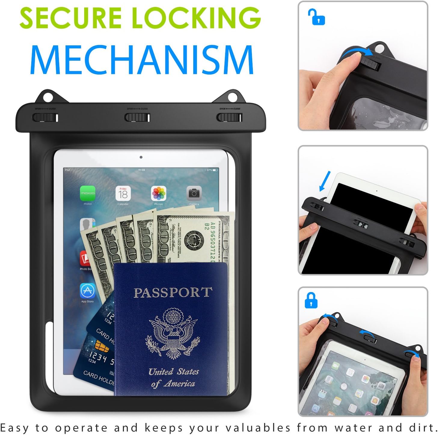 MoKo Waterproof Tablet Case Ta - Tablet Accessories Bag recensie en prijs