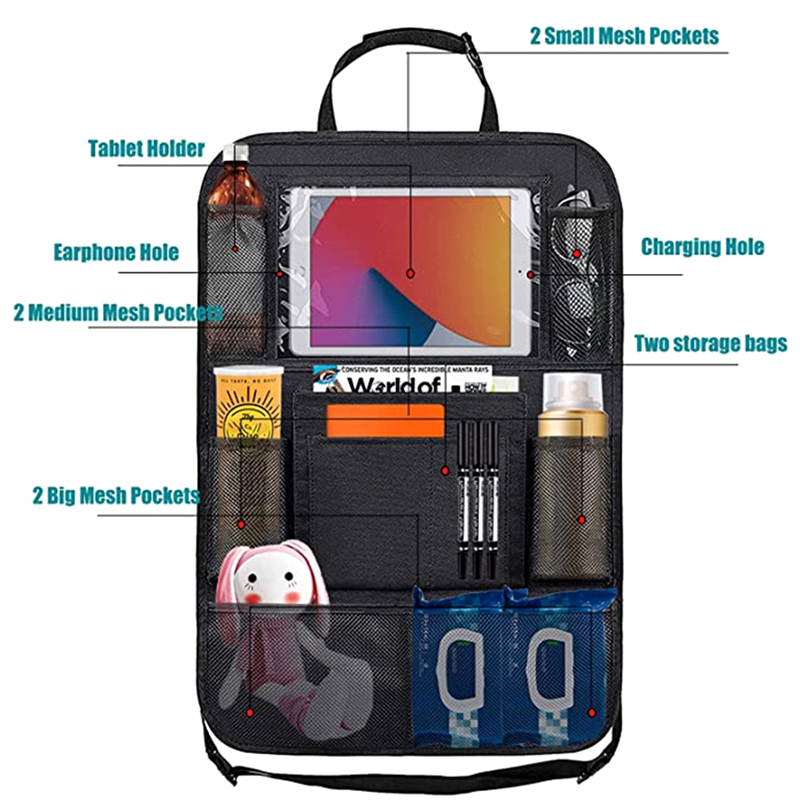 1pc Car Backseat Organizer wit - Tablet Accessories Bag recensie en prijs
