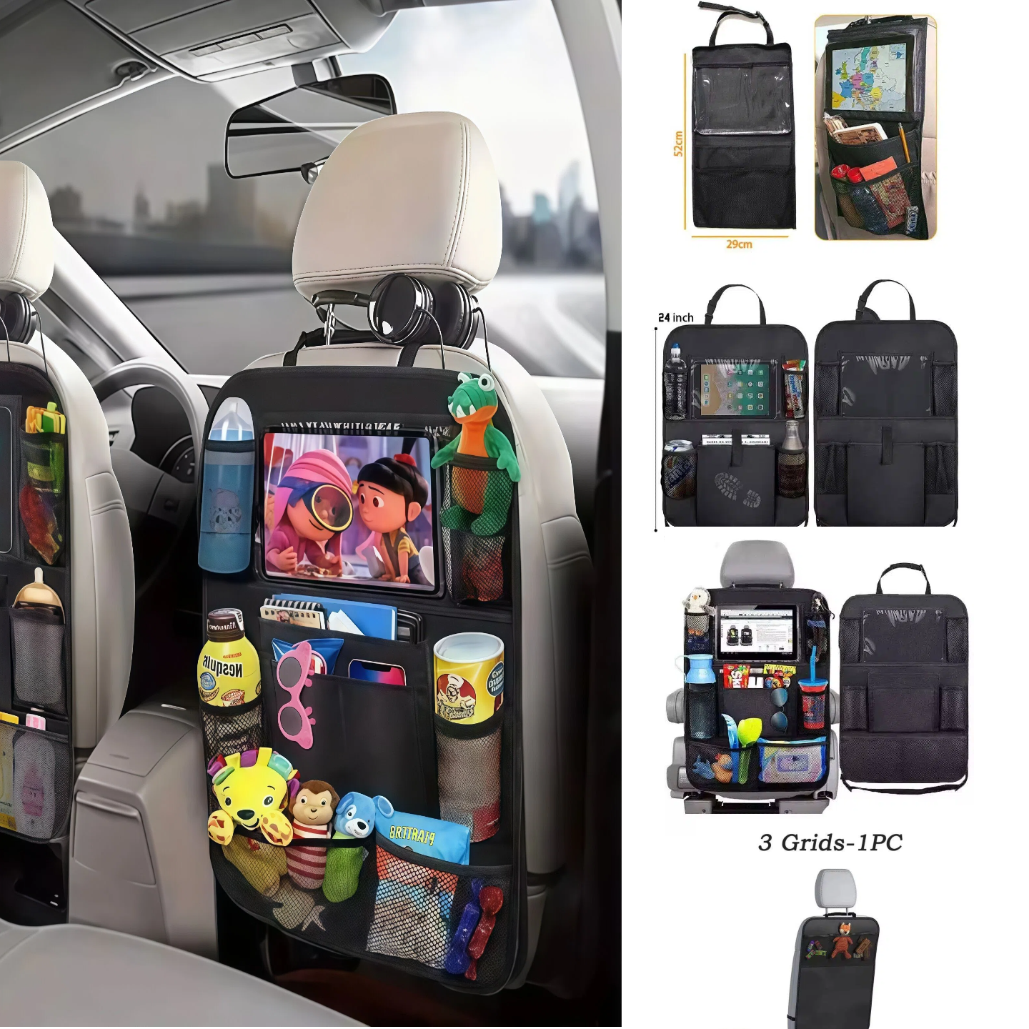 Car Seat Organizer Multifuncti - Tablet Accessories Bag recensie en prijs