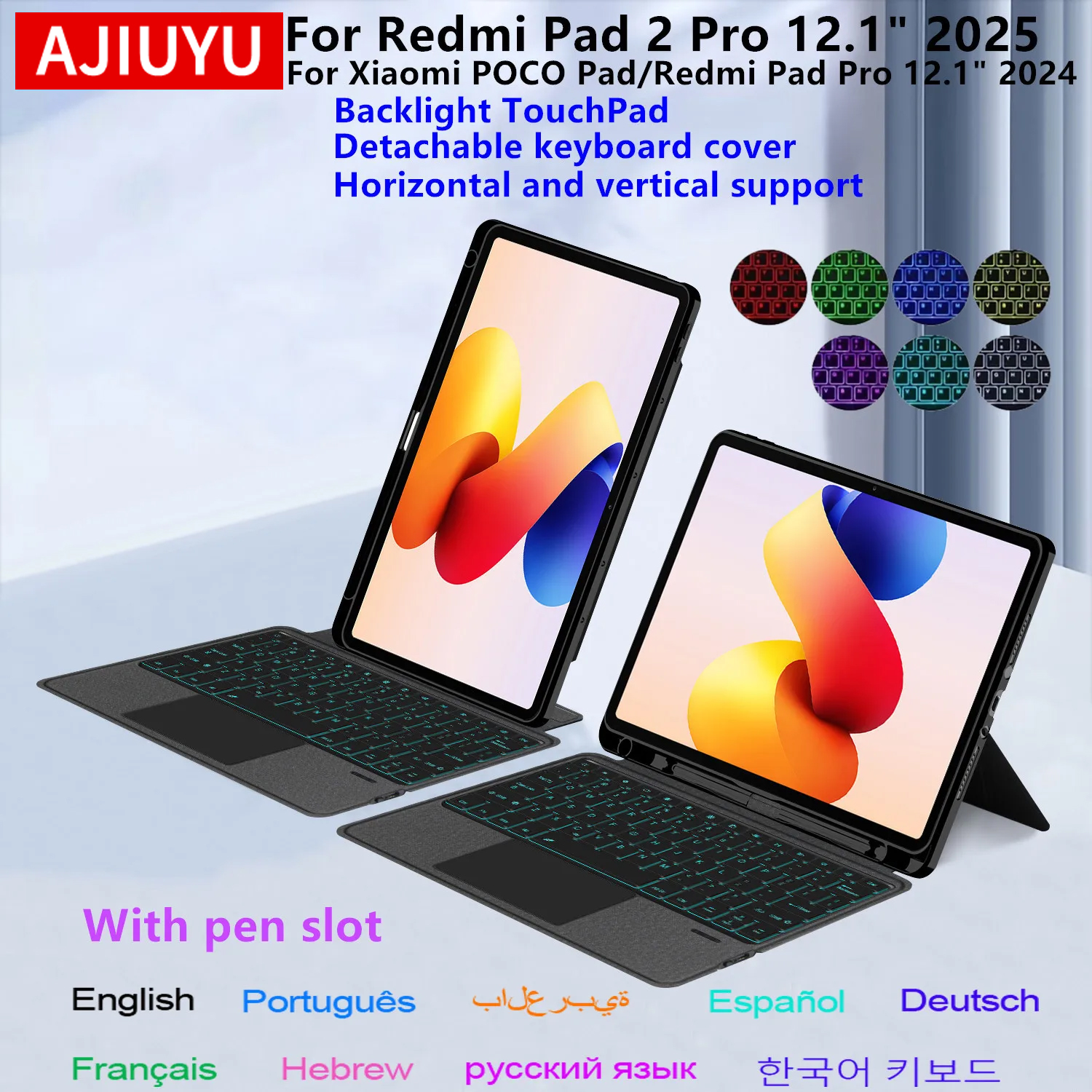 Magic Keyboard Case For Xiaomi - Poco Tablet Accessories recensie en prijs