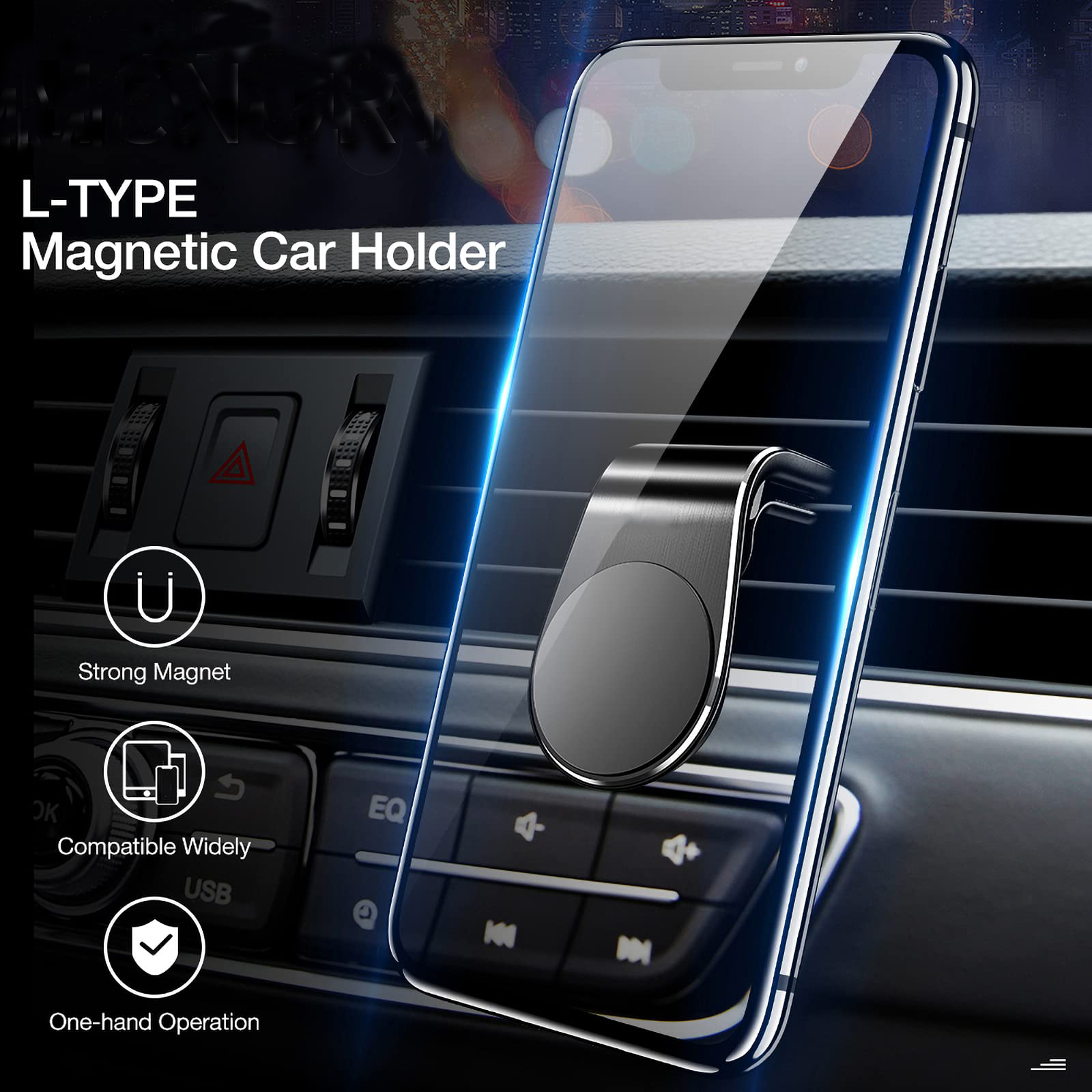 Magnetic Car Phone Holder Air  - Car Accessories Tablet Holder recensie en prijs