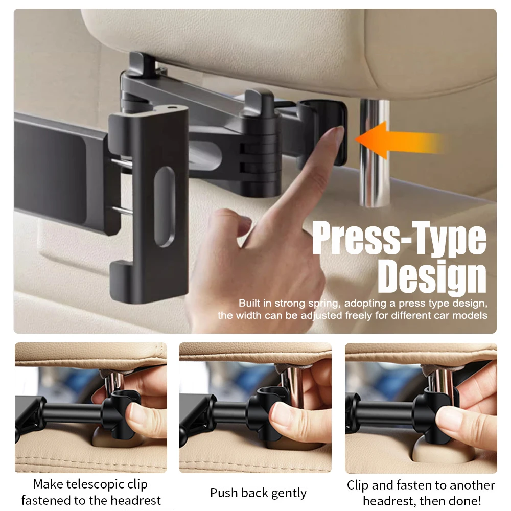 Foldable Car Phone Holder Back - Car Accessories Tablet Holder recensie en prijs