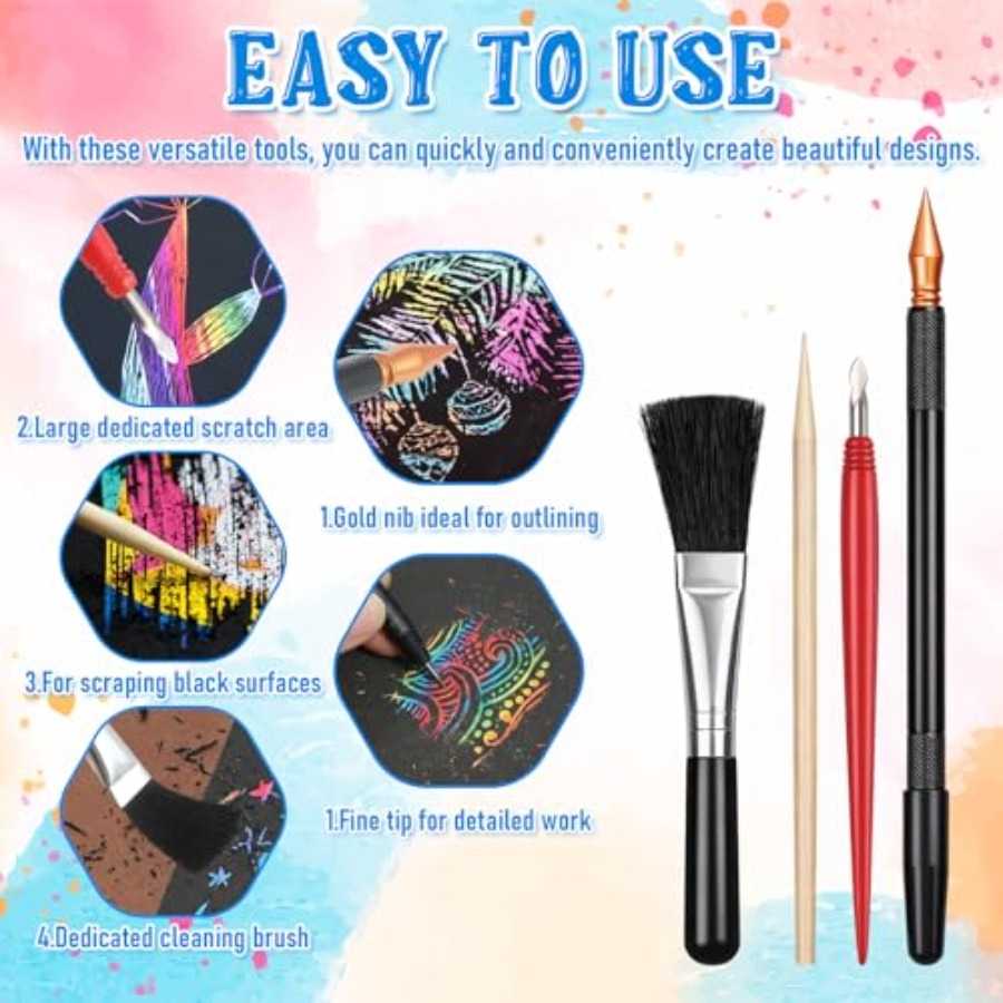Scratch Art Tools, 9 Pieces Sc - Drawing Glove Artist recensie en prijs