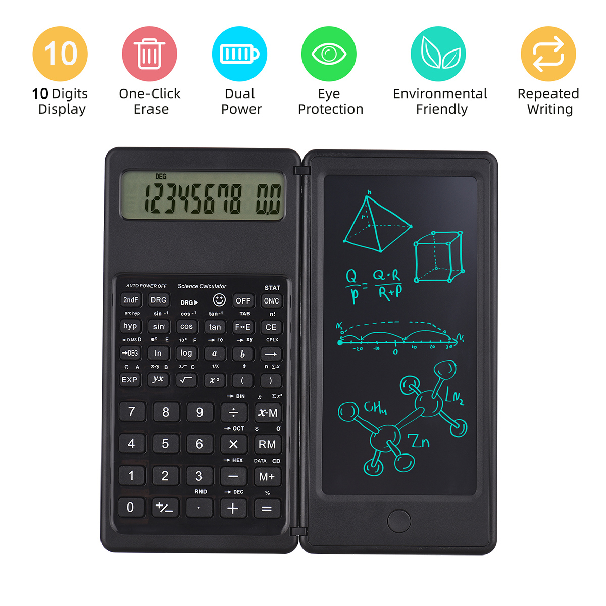 Foldable Scientific Calculator - Graphic Tablet Accessories recensie en prijs