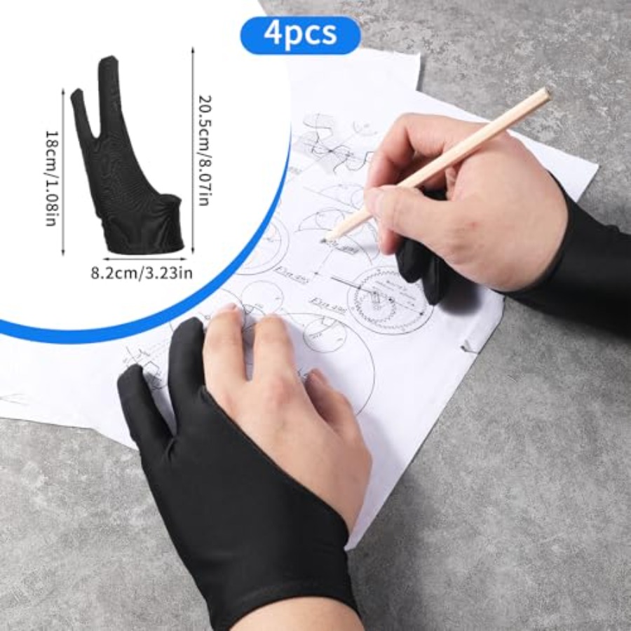 4 Pack Drawing Glove Digital D - Drawing Glove Artist recensie en prijs