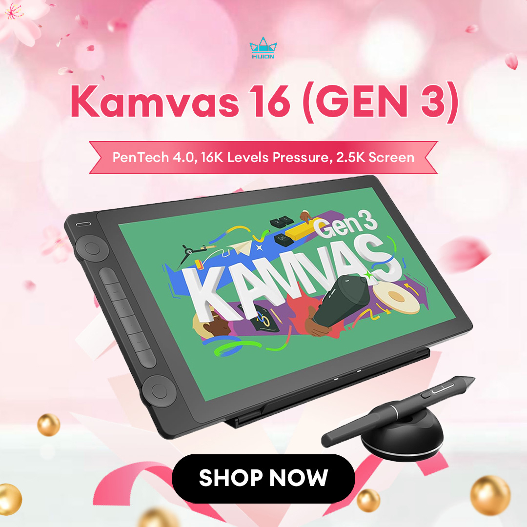 Huion Kamvas 16 (Gen 3) Graphi - Graphic Tablet Accessories recensie en prijs