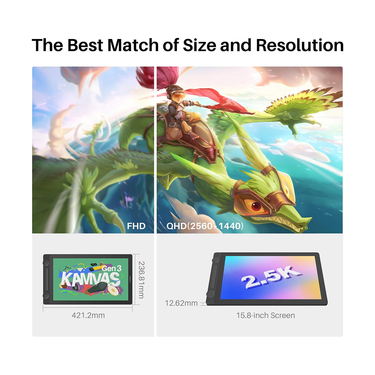 Huion Kamvas 16 (Gen 3) Graphi - Graphic Tablet Accessories recensie en prijs